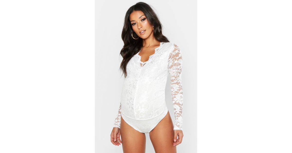 maternity lace bodysuit
