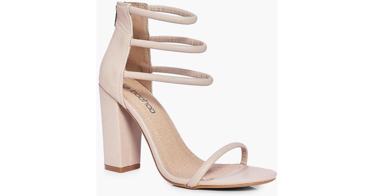 nude heels boohoo