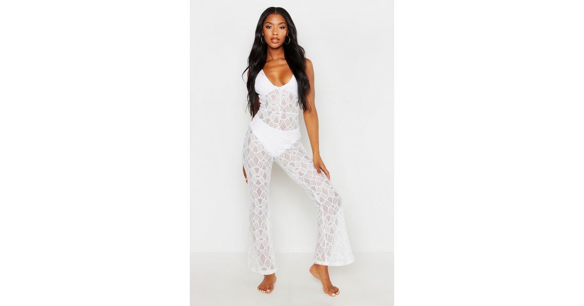 lace beach jumpsuit