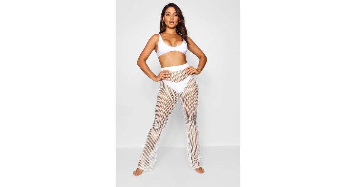 Boohoo Synthetic Net Beach Pants in 