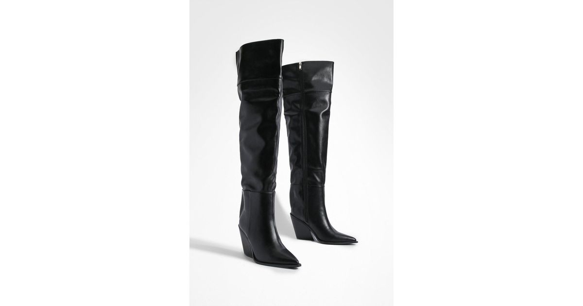 over the knee boots boohoo