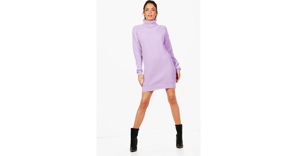 boohoo roll neck jumper dress