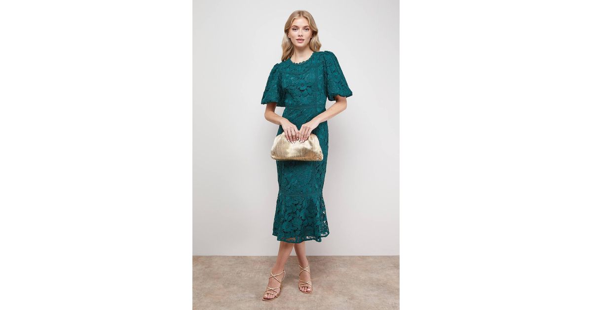 green emerald velvet dress AOMEI Womens Lace Patchwork Hollow Out Flower Peplum Work Midi Pencil Dress  Long Sleeve Crew Neck Business Sheath Dresses (Medium,Green) at Amazon  Women's Clothing store
