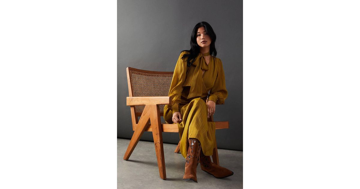 warehouse stripe button midi dress WAREHOUSE Stripe Button Through Dress