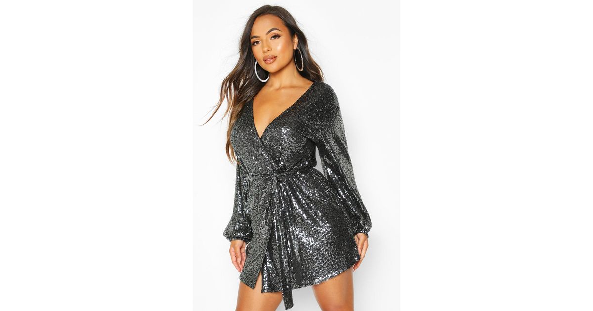 petite sequin dress