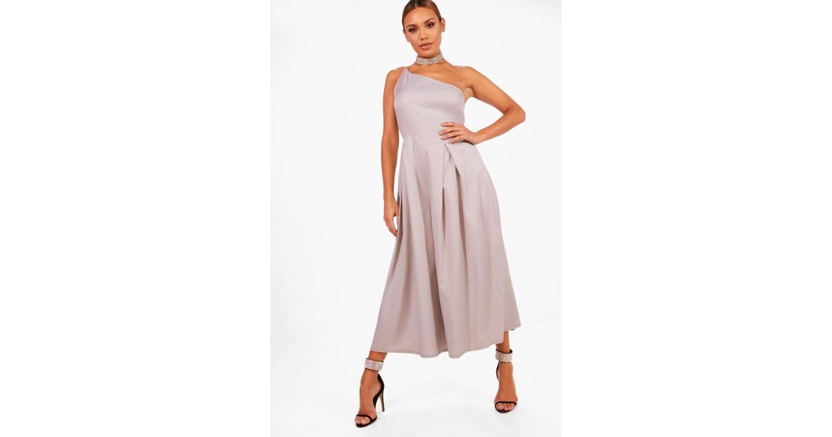 boohoo pleated jumpsuit