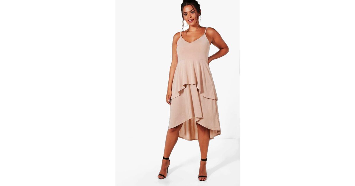 dip hem skater dress