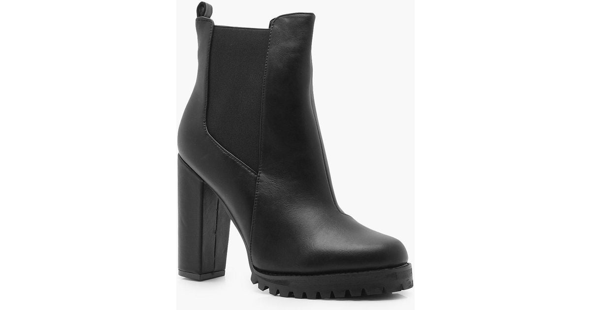 cleated platform boots