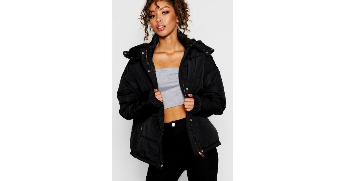 rose gold puffer jacket