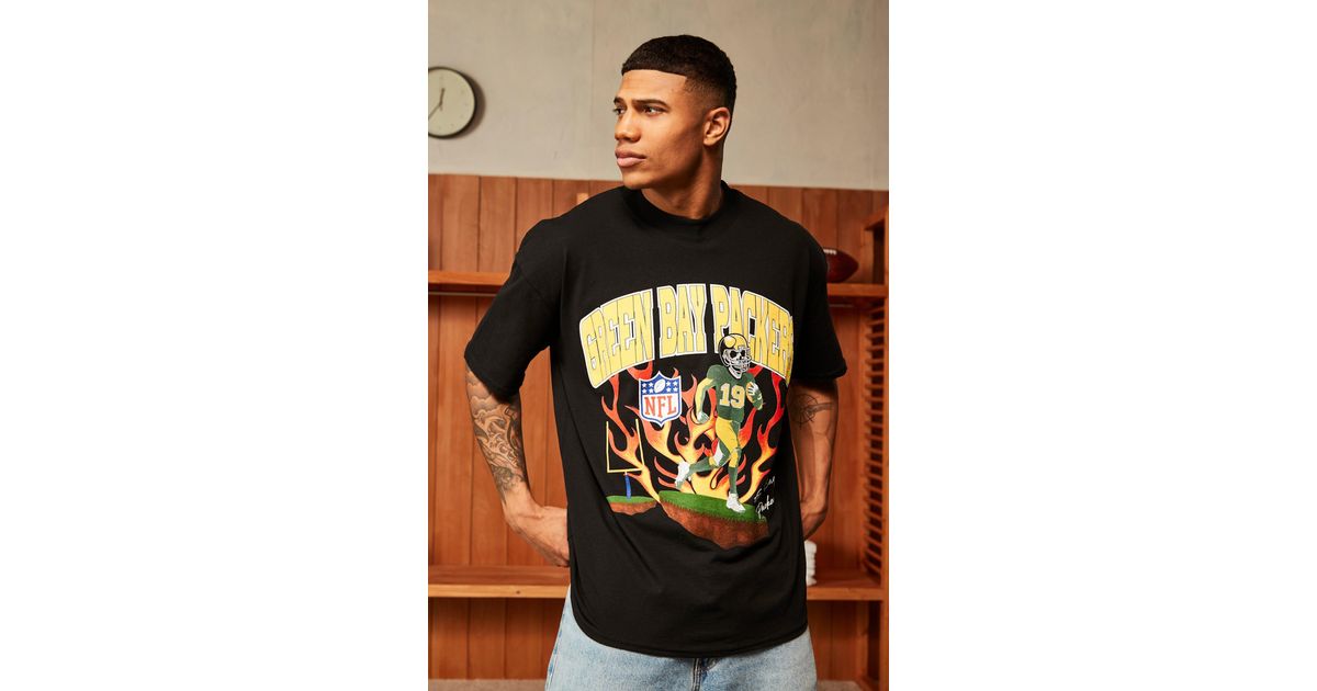 Nfl Oversized Packers Puff Print T-shirt