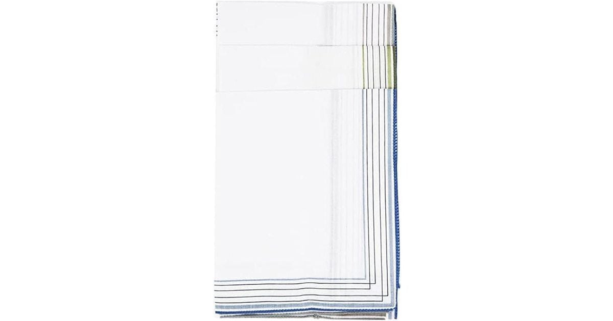 KAV Pack Of 10 Men's Handkerchiefs Polycotton With Printed - View #2