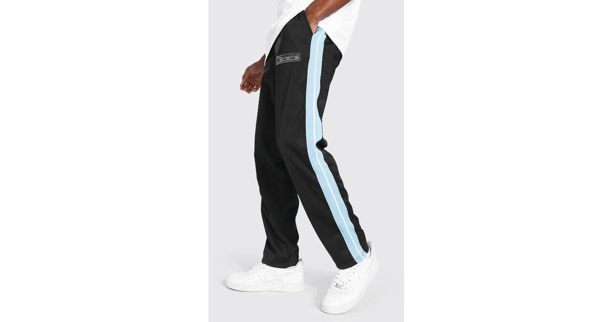 BoohooMAN Loose Fit Tricot Joggers With 