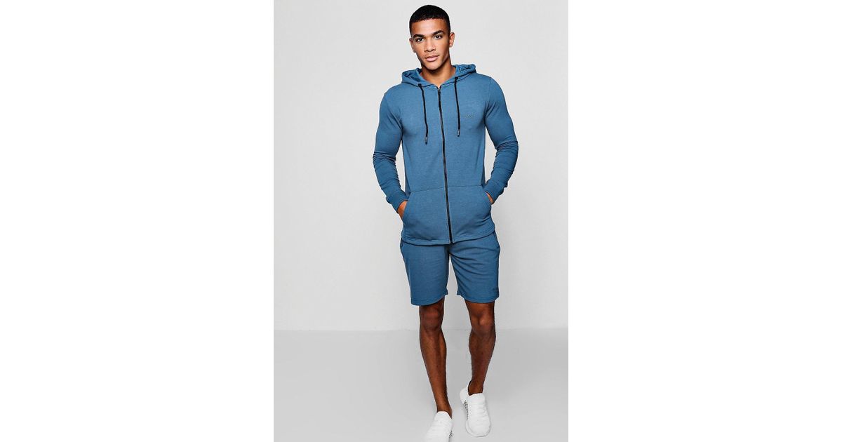 hoodie and short tracksuit