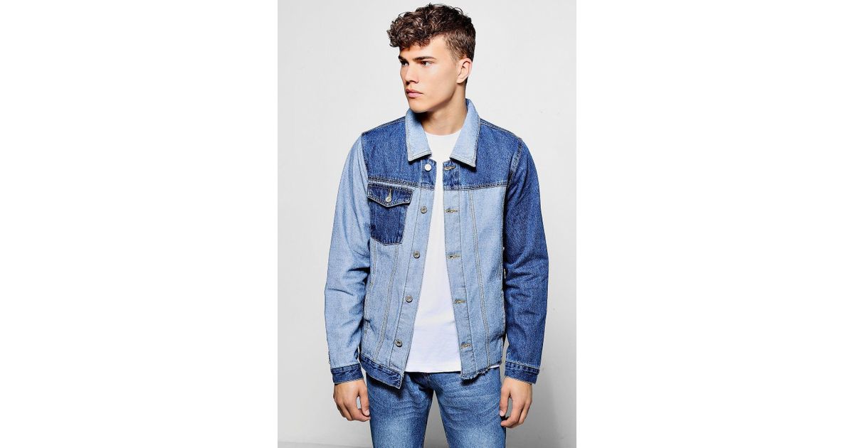 multi denim jacket