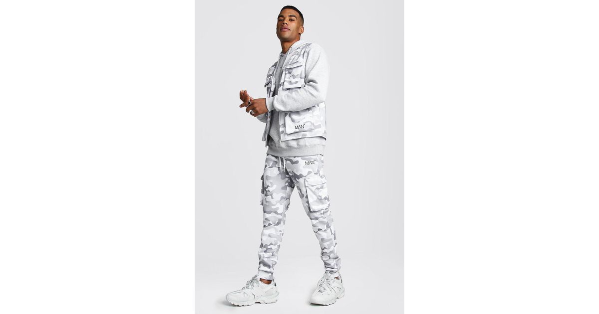boohooman utility joggers
