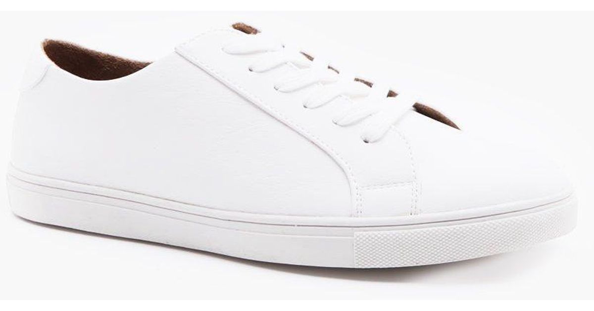 mens smart white trainers