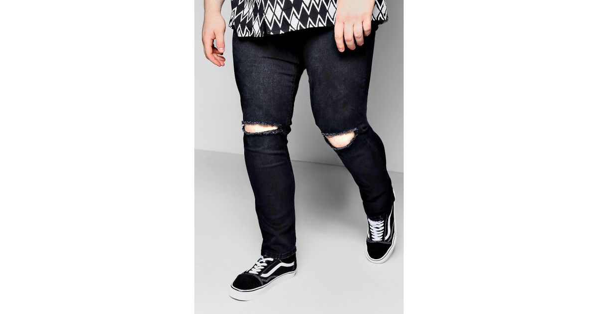 big and tall black skinny jeans