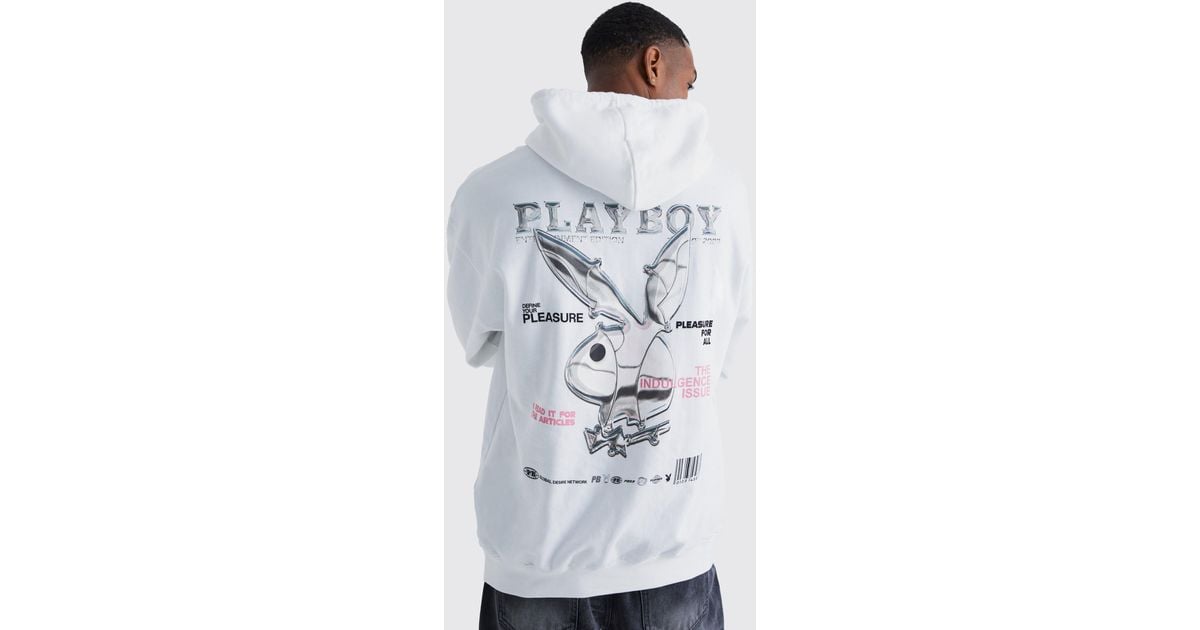 Playboy shop grey hoodie