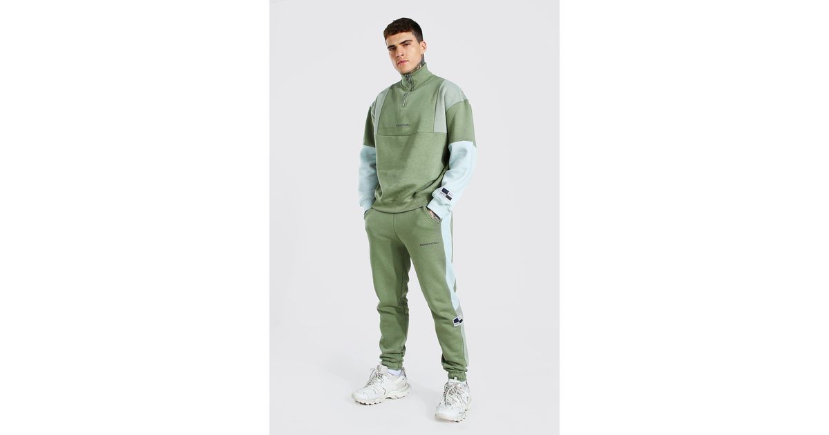 BoohooMAN Cotton Loose Fit Colour Block 