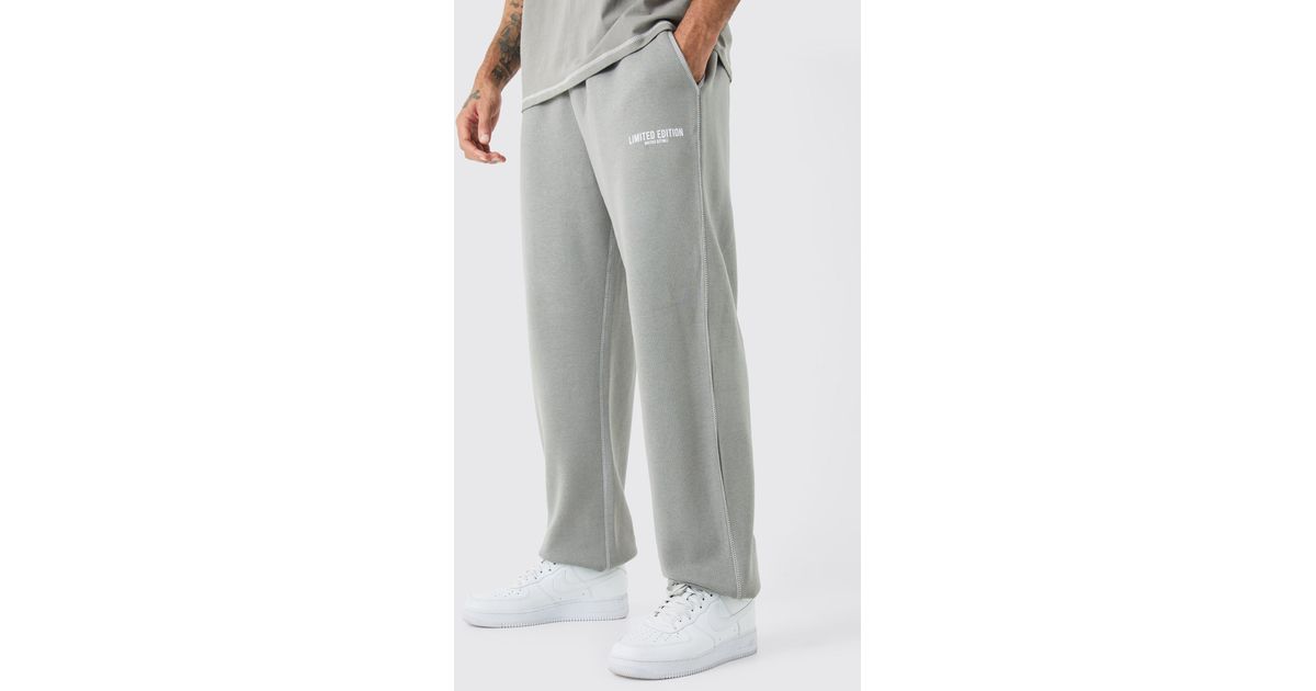 Oversized Limited Edition Contrast Stitch Jogger