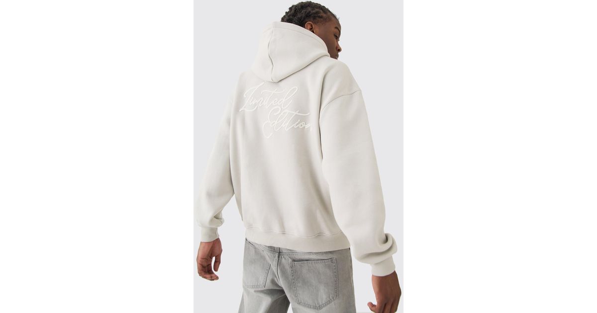 3D Embroidered Oversized Hoodie