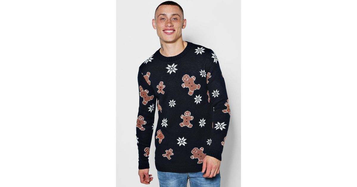 gingerbread man xmas jumper