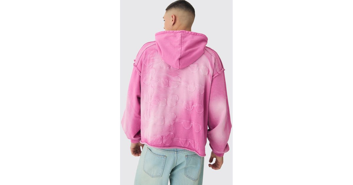 Boohooman pink hoodie 2025