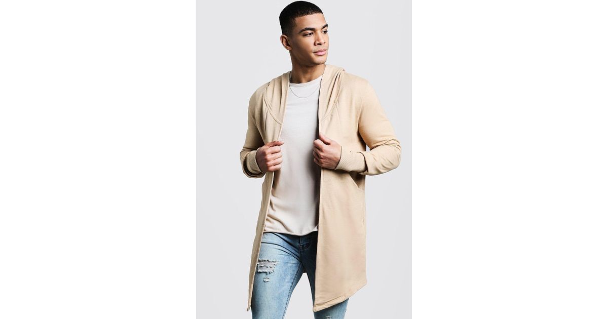 stone longline cardigan