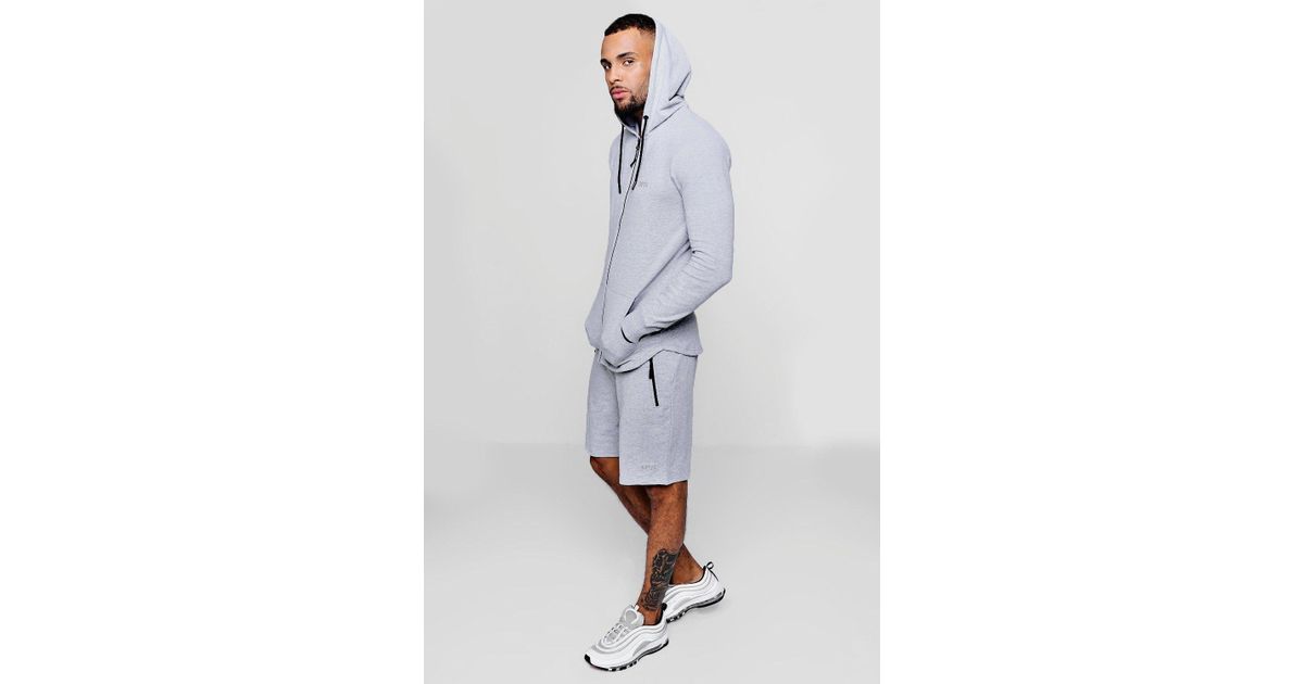 hoodie and short tracksuit