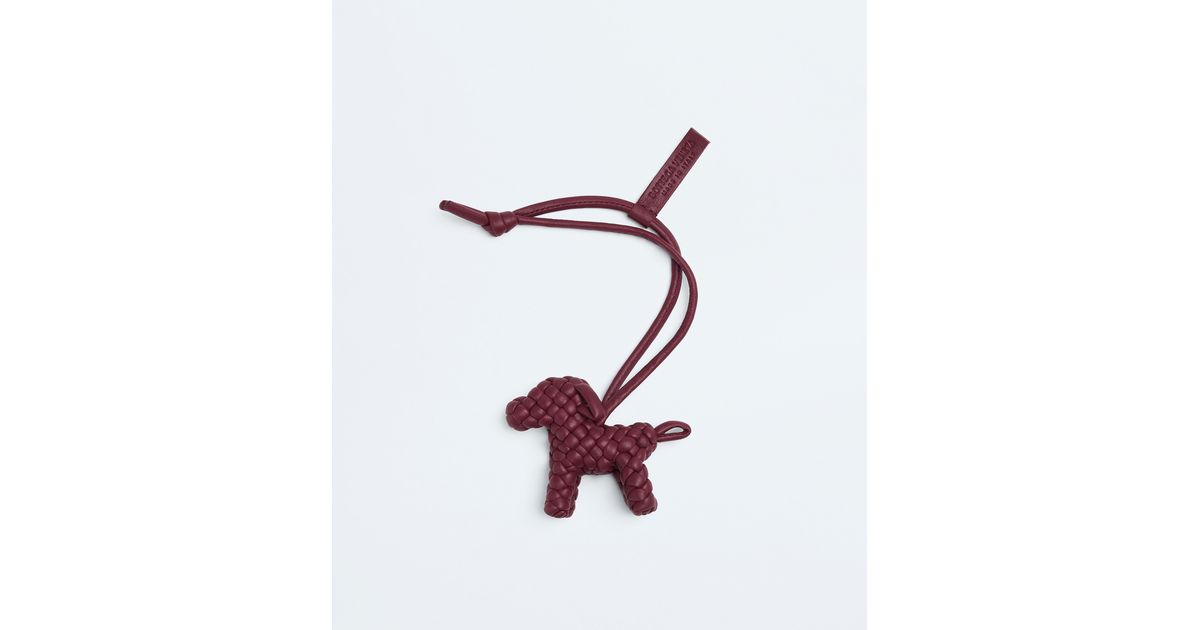 Bottega Veneta Dog Charm in Red for Men | Lyst