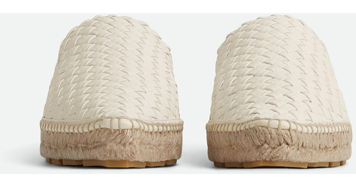 Bottega Veneta Espadrille Intreccio in White | Lyst