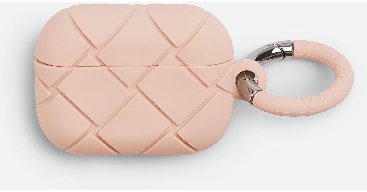 Bottega Veneta テックラバー Airpods Pro フック ケース ピンク