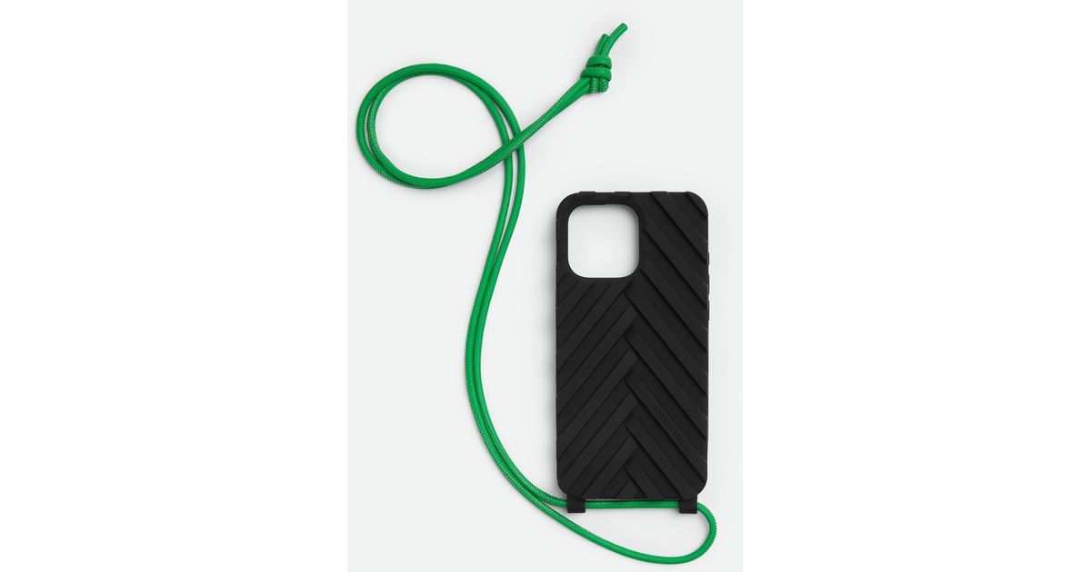送料関税込 BOTTEGA VENETA iPhone 16 Pro Max Case Bottega Veneta Iphone 16 Pro Max Case With Strap in Green | Lyst