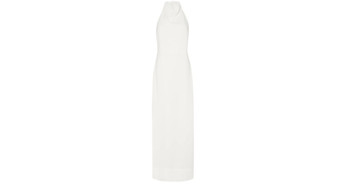 Sir. The Label Clemence Halter Midi Dress in White | Lyst