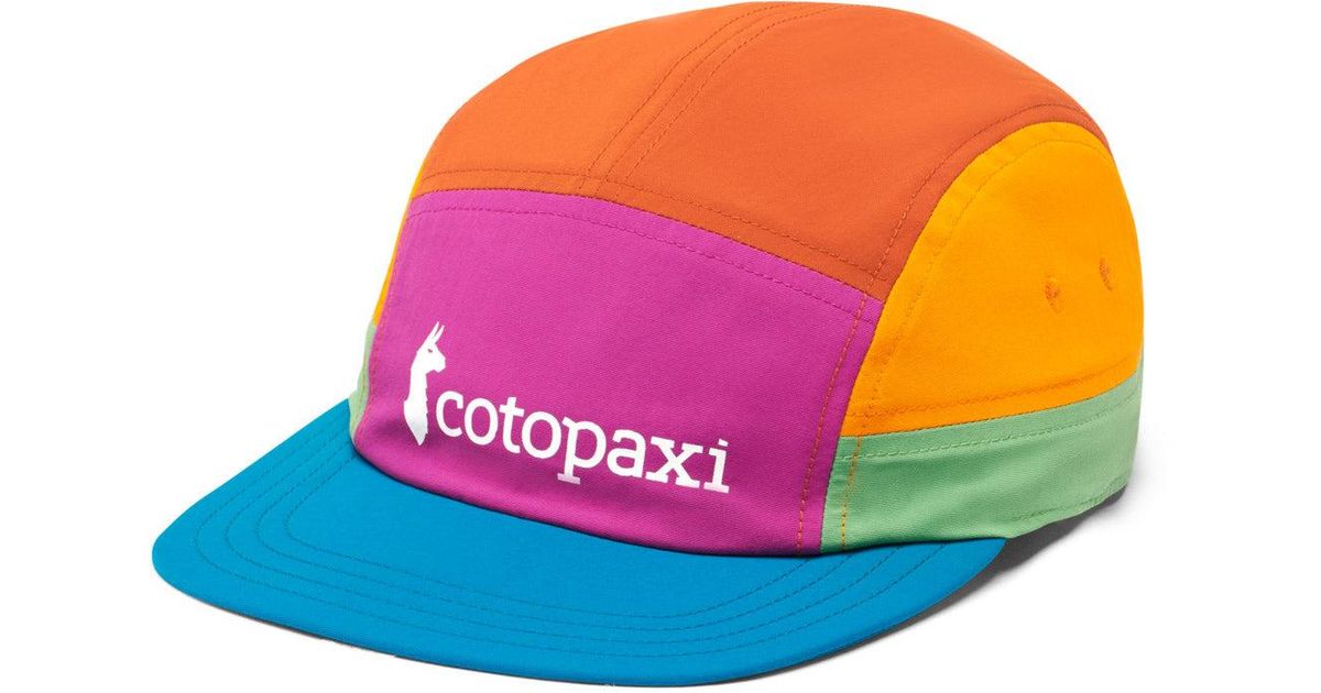 COTOPAXI Front Logo Five Panel Hat in Pink for Men | Lyst