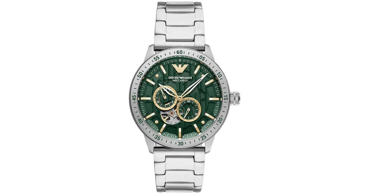 Emporio Armani Ar60053 Automatic Watch in Metallic | Lyst UK