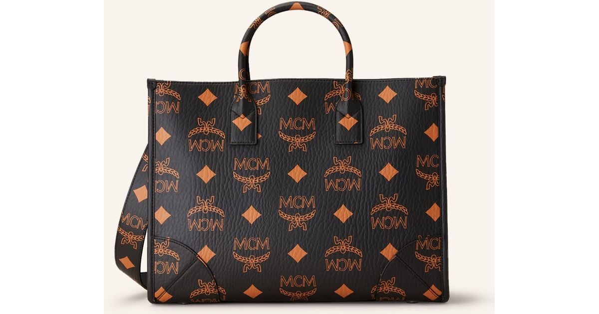 MCM Shopper MÜNCHEN LARGE mit Pouch in Schwarz Lyst DE
