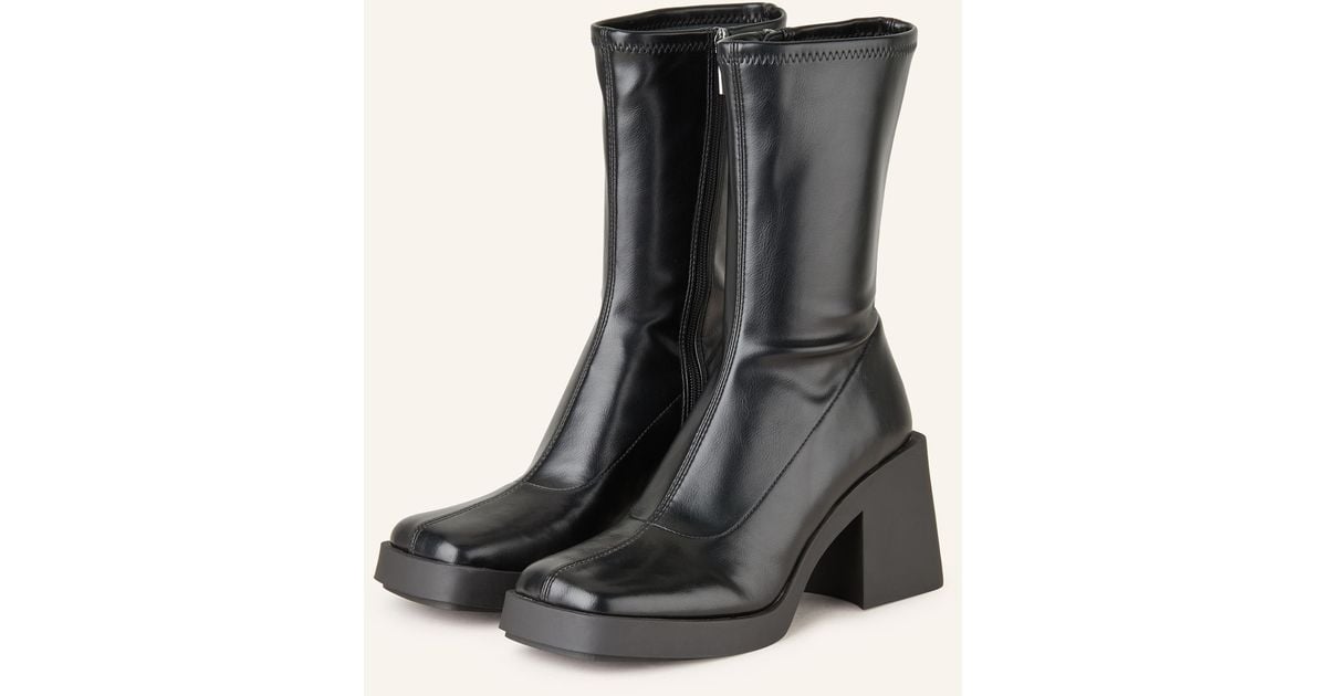 Steve Madden Schwarze Plateau Boots STEVE MADDEN Stiefel Schwarz