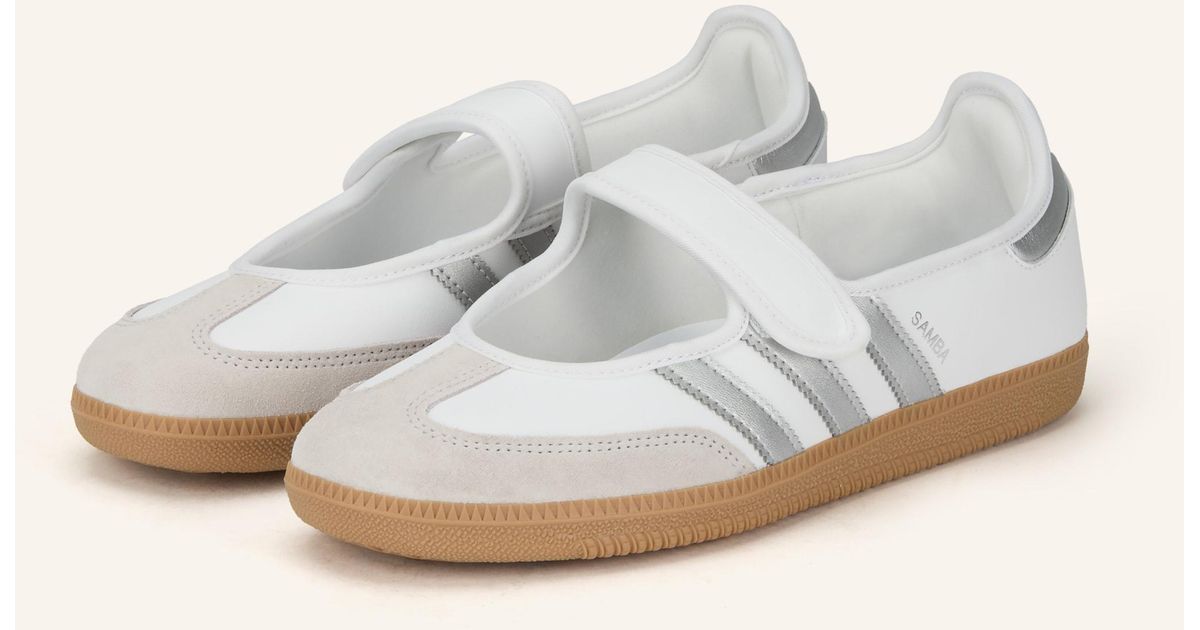 adidas gazelle silver green womens Adidas Kids (Grade School) Samba OG Crinkle Silver Metallic  Tip Top Shoes  of New York