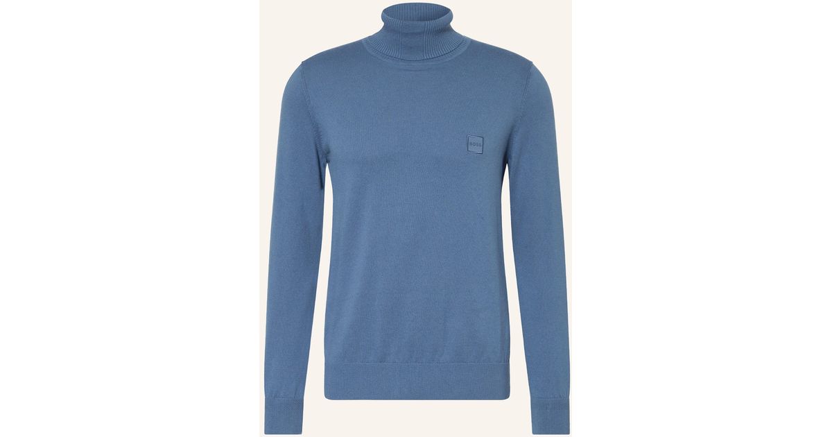 BOSS Rollkragenpullover AKIRO in Blau für Herren Lyst DE