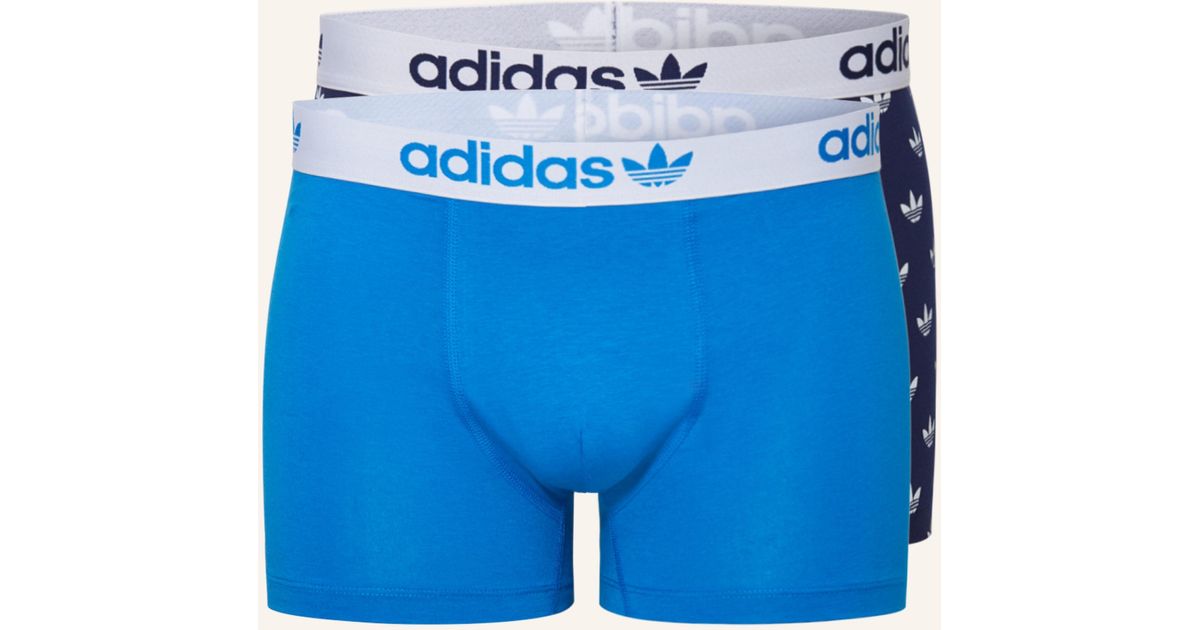 adidas Originals 2er-Pack Boxershorts in Blau für Herren | Lyst DE