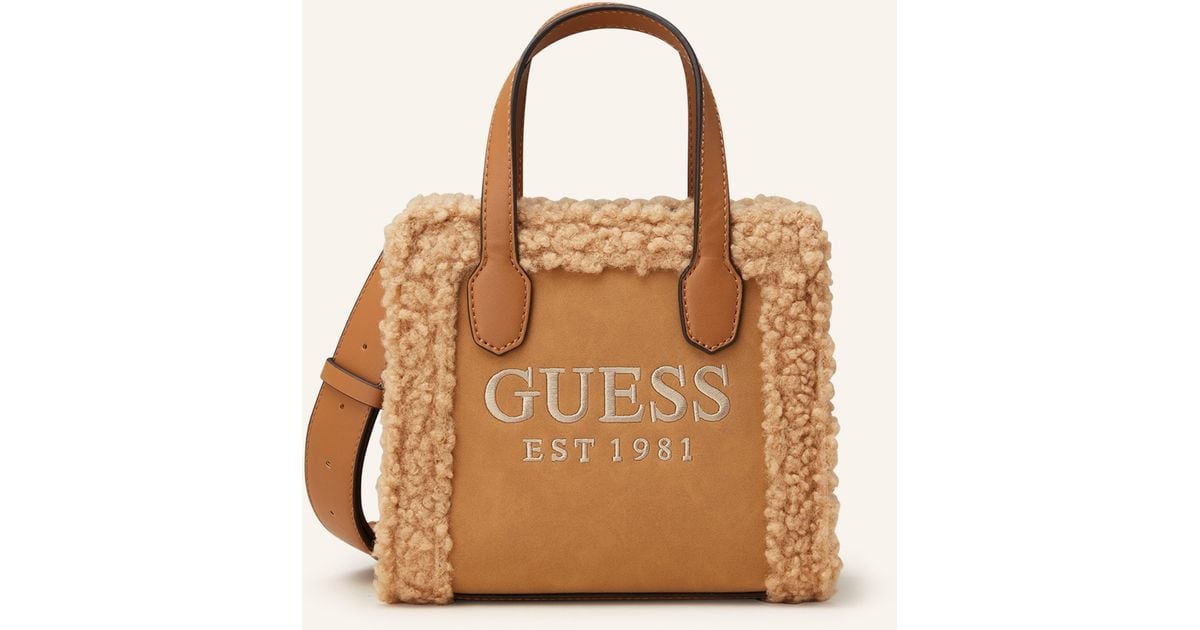 Guess Handtasche SILVANA in Natur Lyst DE