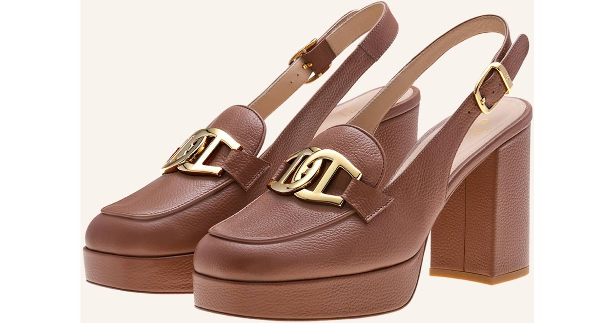 Aigner Plateau-Sandalen ROSA 1A in Braun Lyst DE