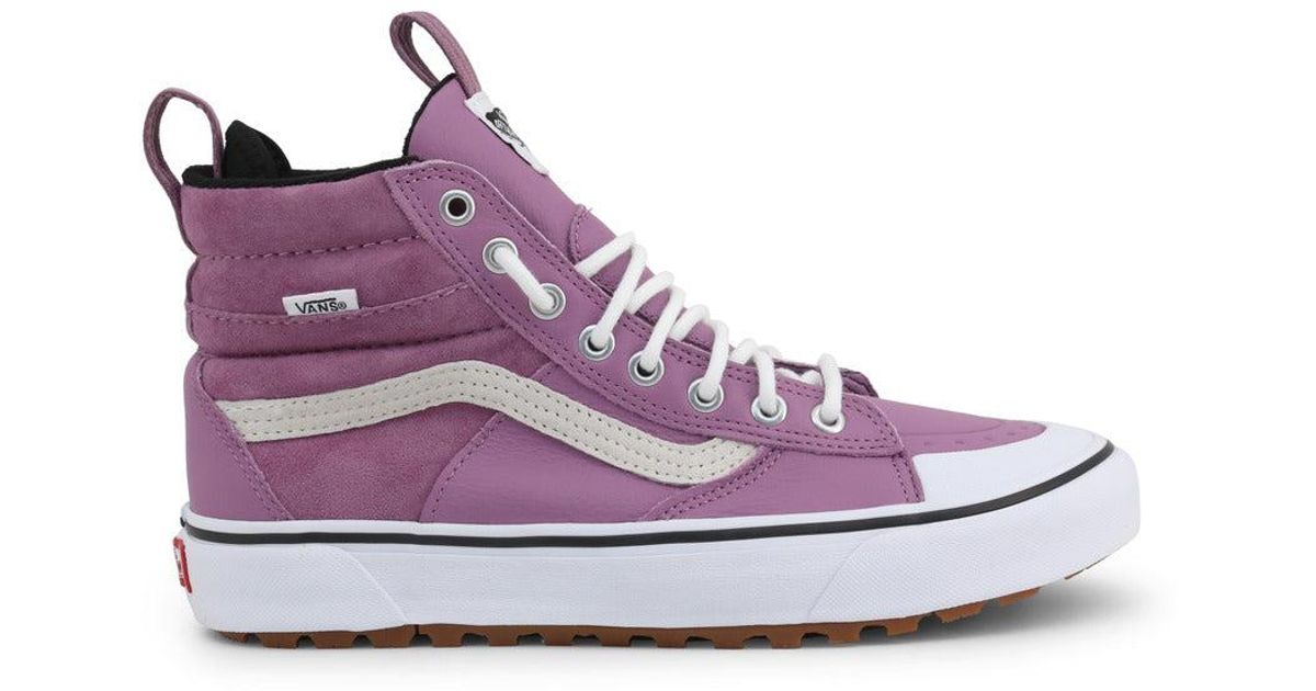 Vans Leather Sk8-hi-mte S Sneakers in Violet (Purple) - Save 54% | Lyst