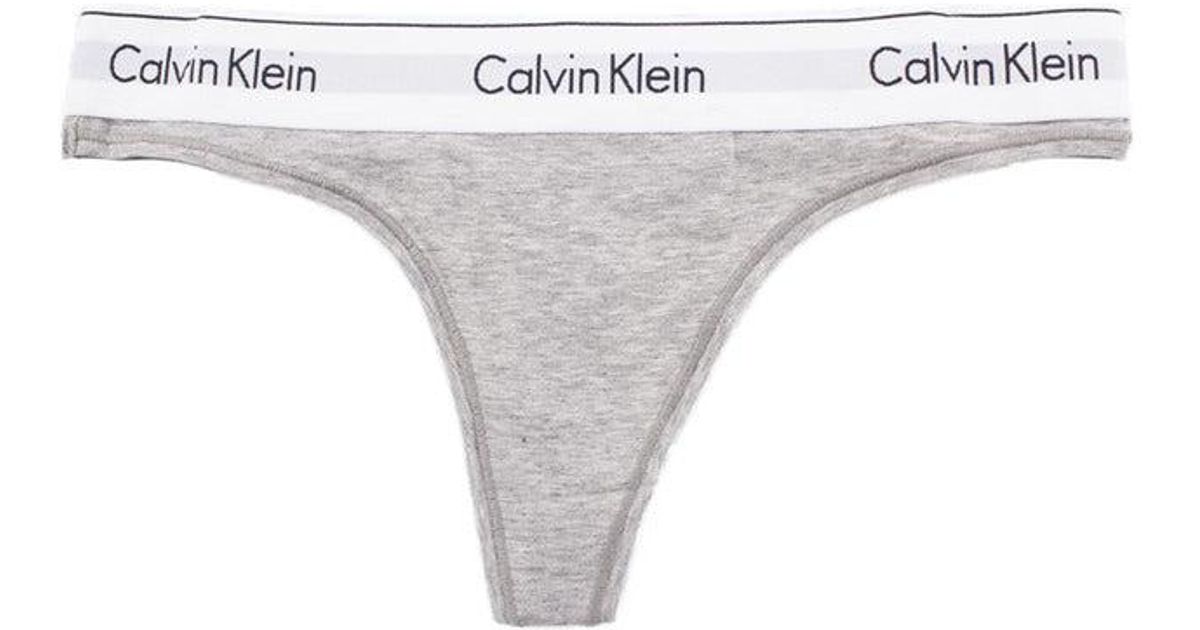 Calvin Klein Cotton Underwear in Grey (White) Lyst