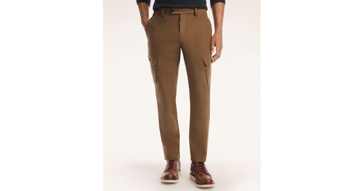 Brooks Brothers Brushed Cotton Moleskin Cargo Pants in Brown for Men Lyst