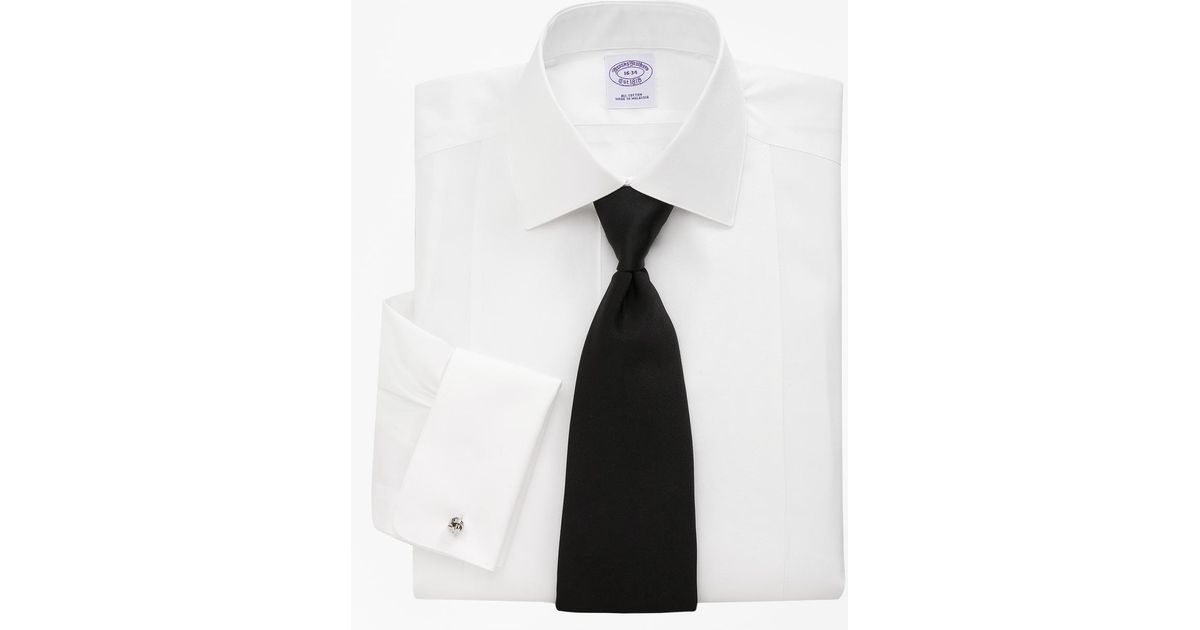 white bib front shirt