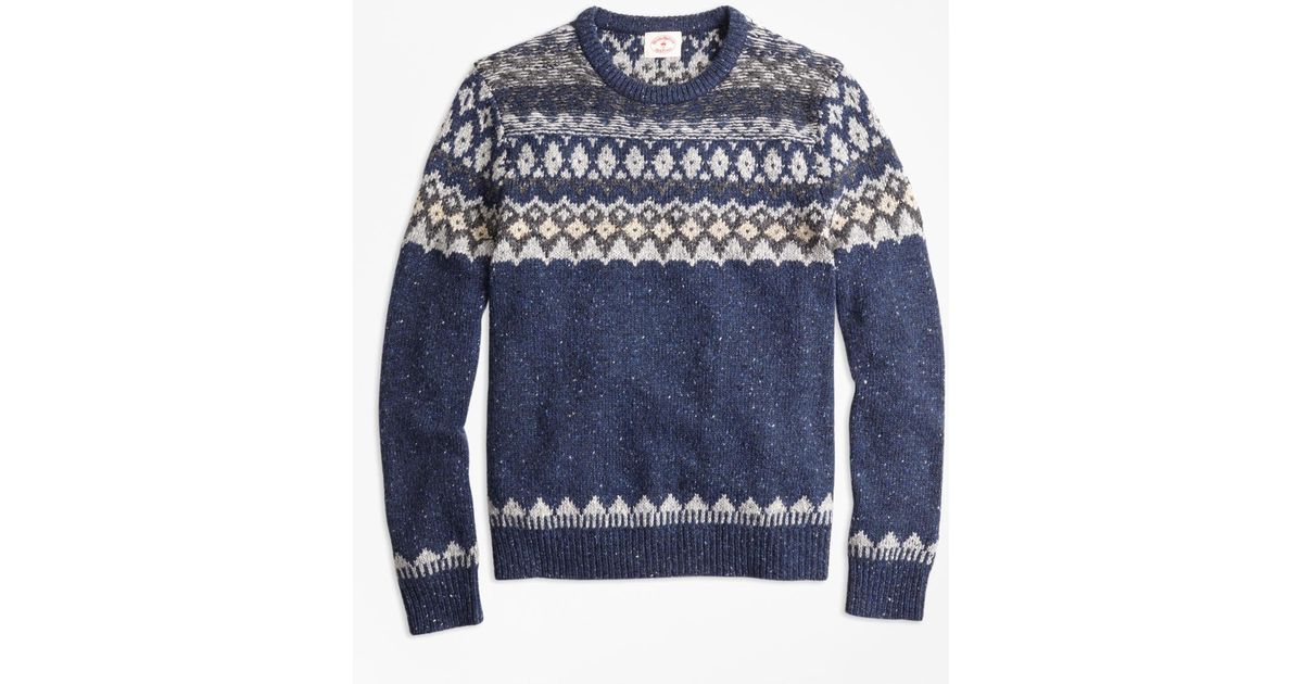 brooks brothers fair isle sweater
