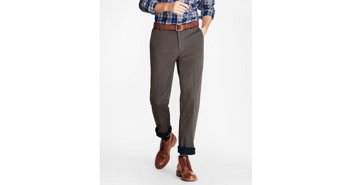 brooks brothers flannel lined chinos