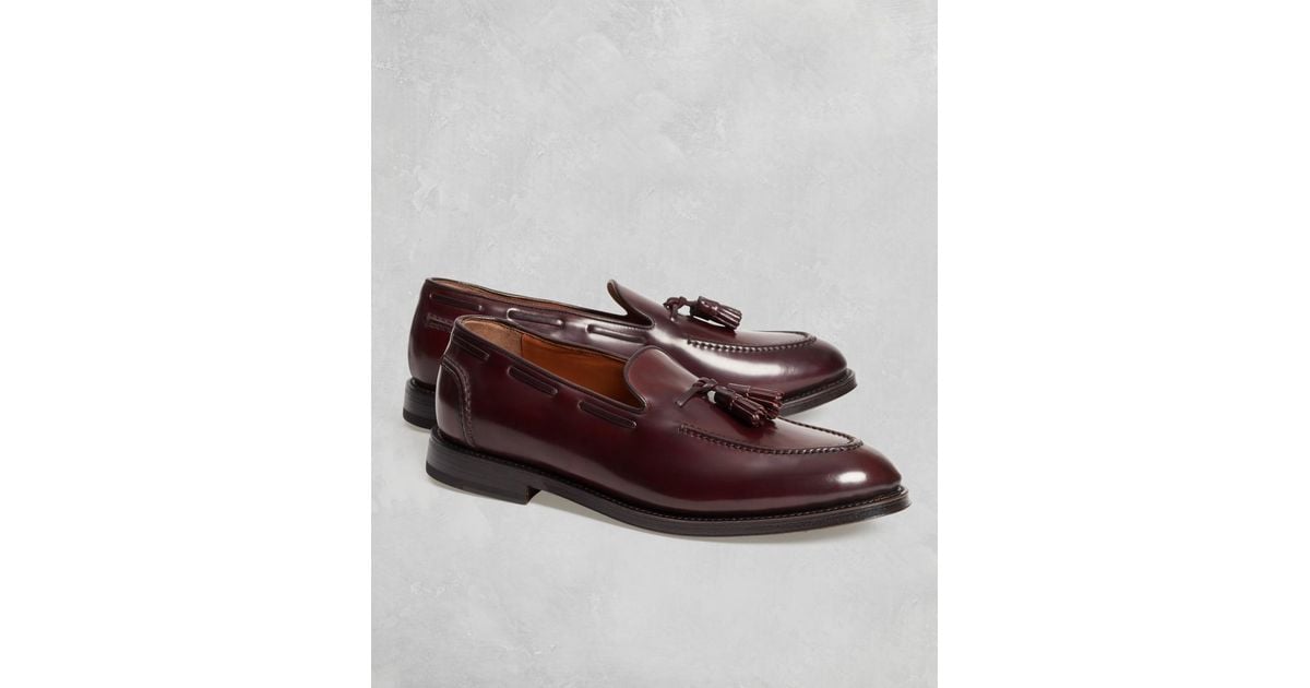 brooks brothers cordovan tassel loafer